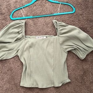 Light green top